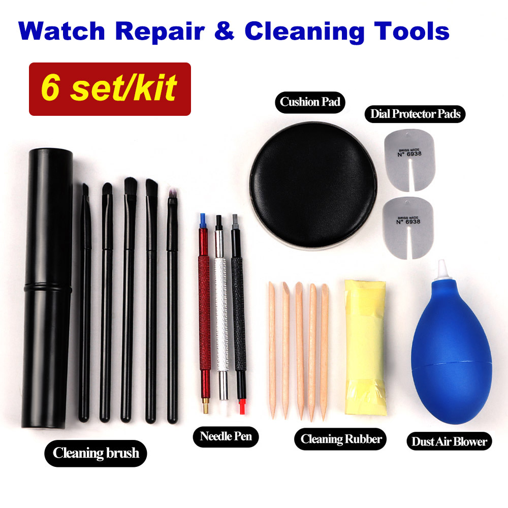 Luxury Watch Cleaning Kit - 6Kits Uhr Reparatur Zubehör Gummi Staub