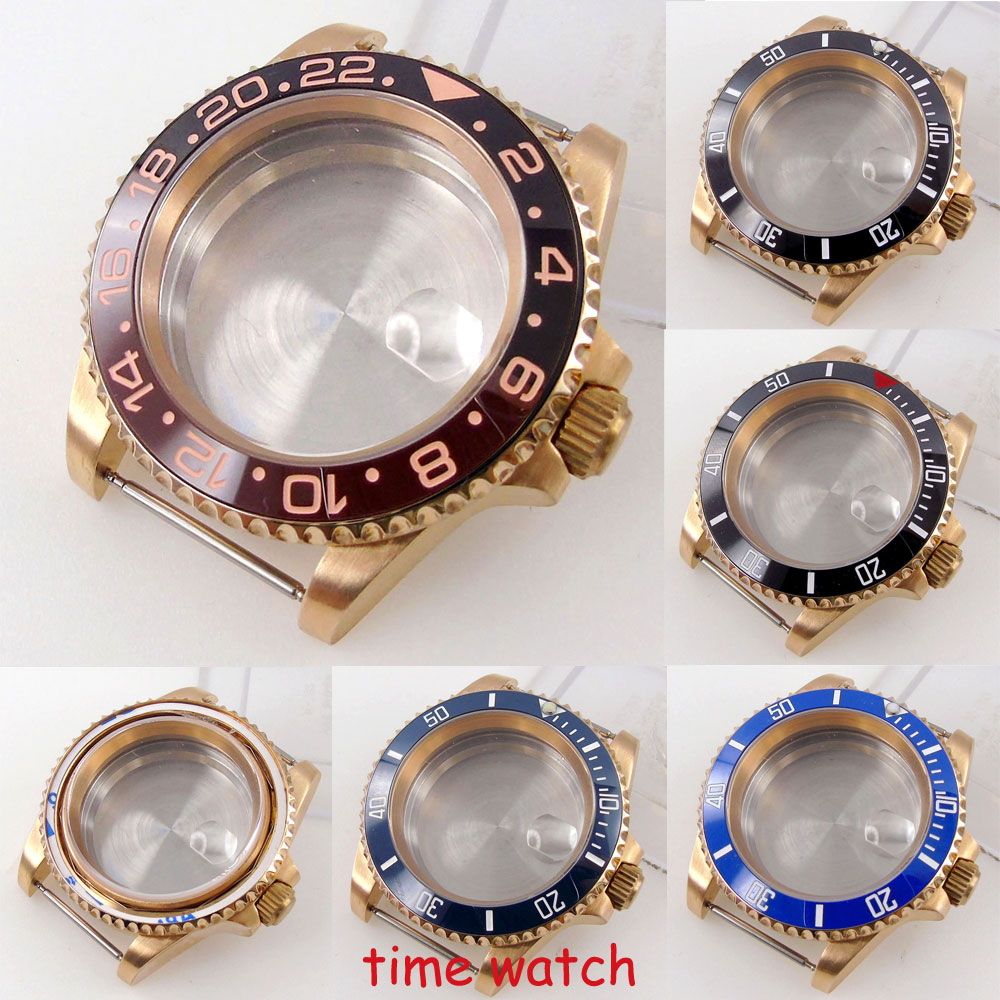 Bronze Case Watch - 40mm CUSN8 Solid Bronze Diver Herrenuhrengehäuse