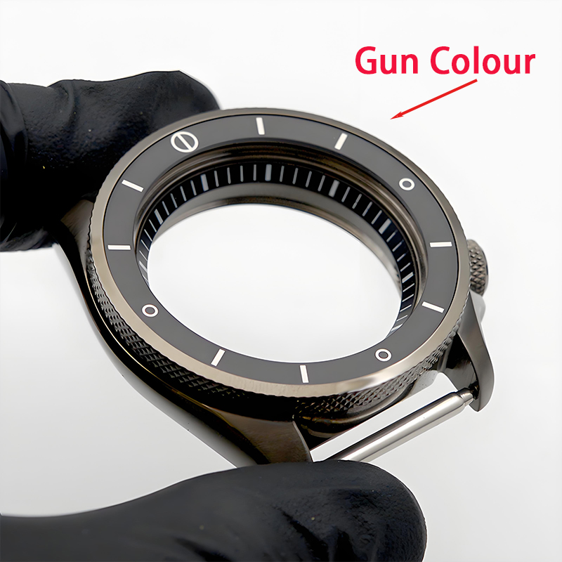 Bronze Case Watch - SKX007 SKX009 Herrenuhrengehäuse Gun Color Fit