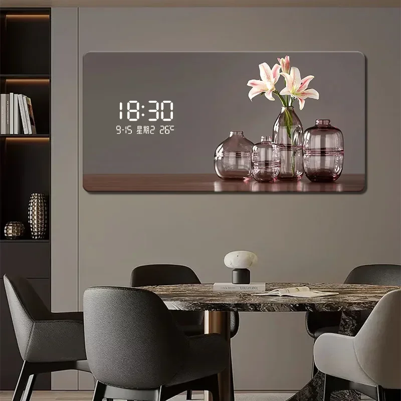 Luxury Watch Wall Clock - Große abstrakte geometrische Kunstwerke mit digitaler