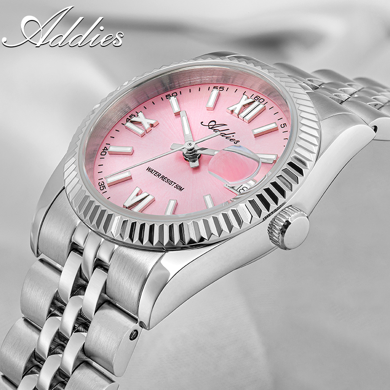 Luxury Watch Travel Case - Addies Luxus-Damenuhr, Saphirglas, Edelstahl, Damenuhren, Business,