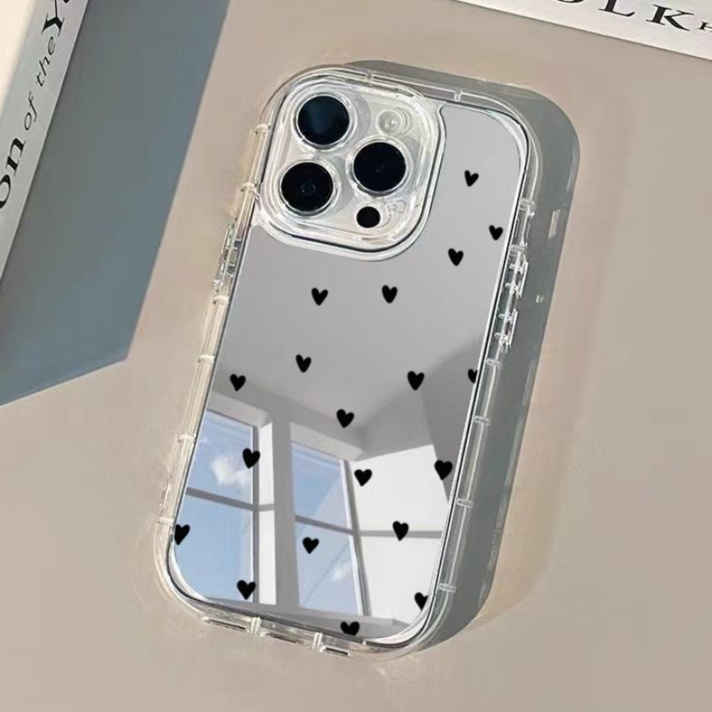 Luxury Watch Case - Vollbild-Herzmuster-Handyhülle für iPhone 17 16 15