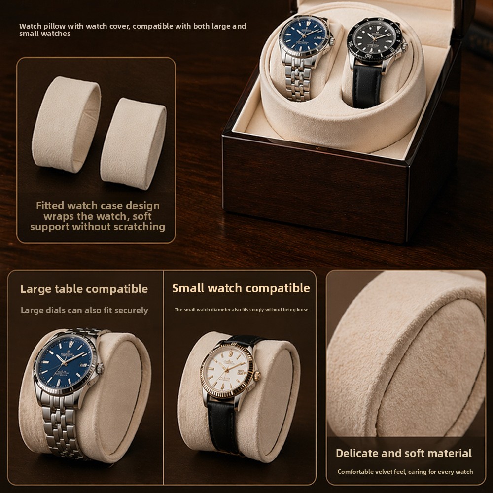 Luxuriöser Uhrenbeweger für 2  – Luxury Watch Winder Box Bewertung und Preis