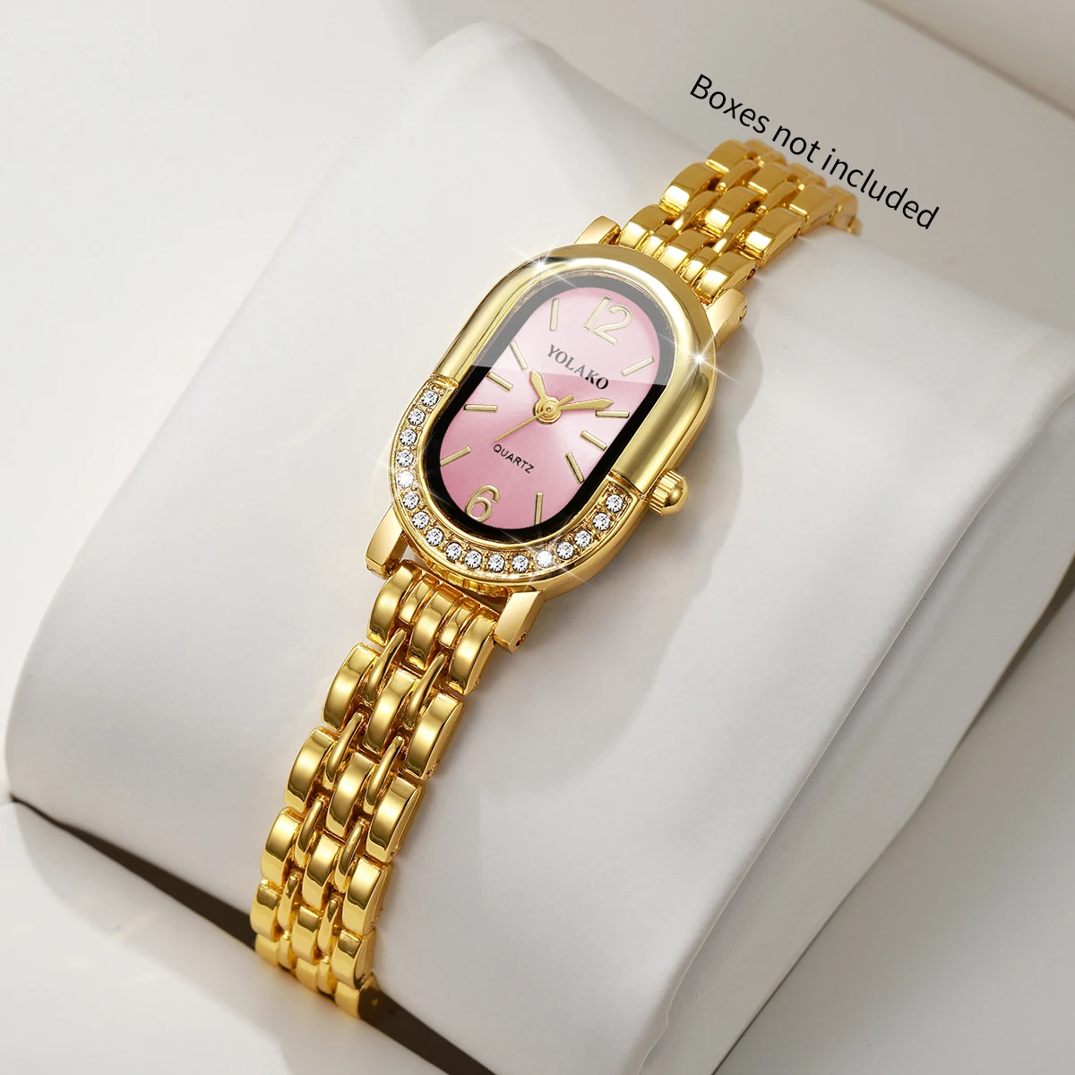 Luxuriöse Strass-Damen-Quarzuh – Luxury Watch Travel Case Bewertung und Preis
