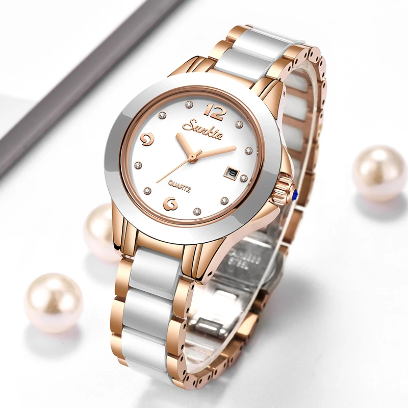 Sunkta Mode Lässig Quarz Frau  – Ladies Luxury Watch Bewertung und Preis