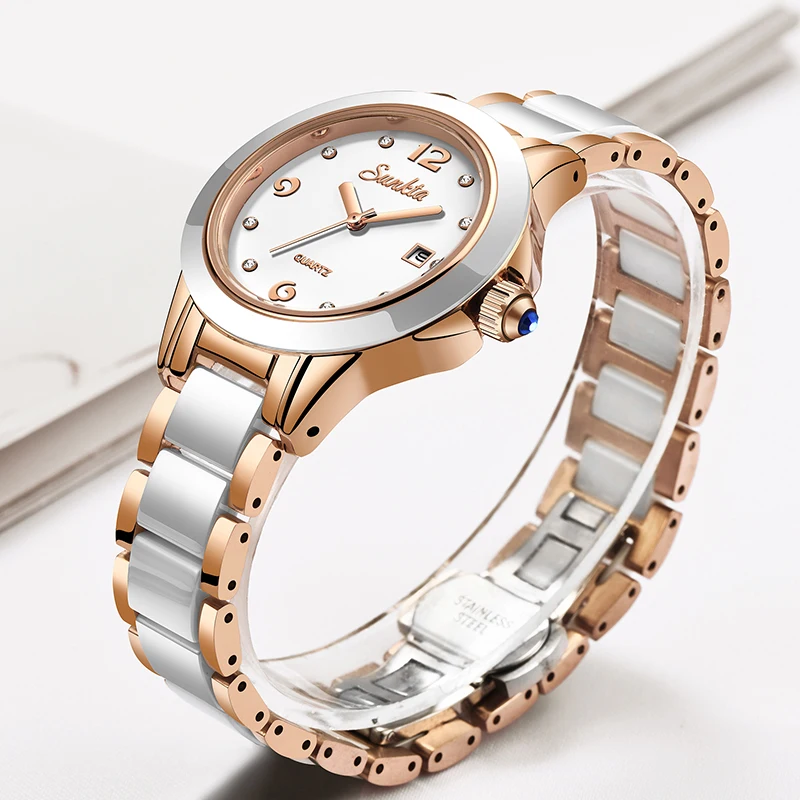 Sunkta Mode Lässig Quarz Frau  – Ladies Luxury Watch Bewertung und Preis