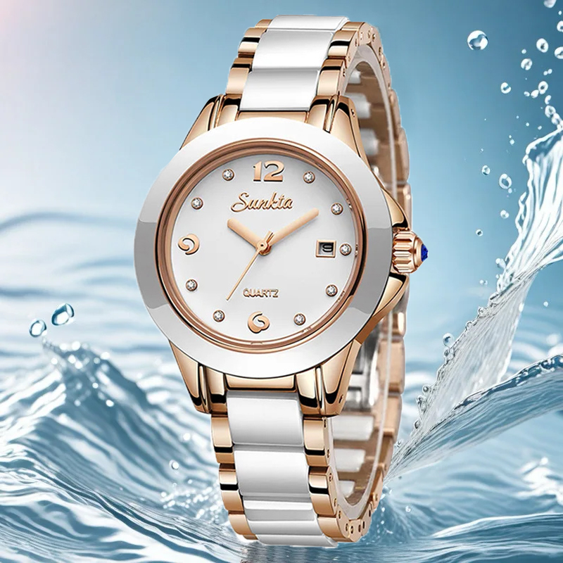 Sunkta Mode Lässig Quarz Frau  – Ladies Luxury Watch Bewertung und Preis