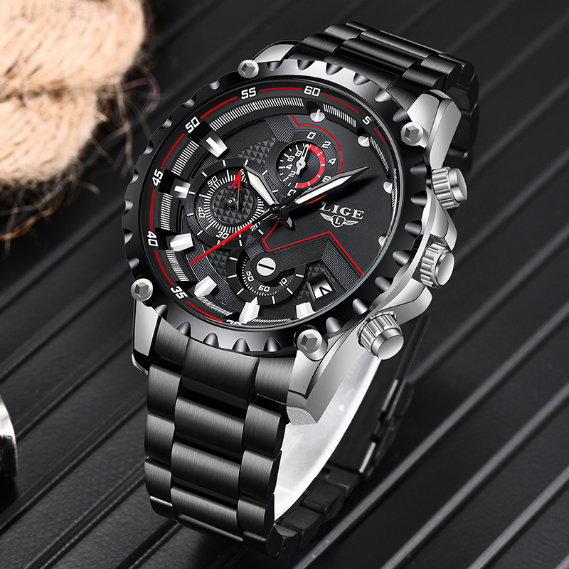 LIGE Top Marke Luxus Herren Mo – Luxury Watch All Brands Bewertung und Preis