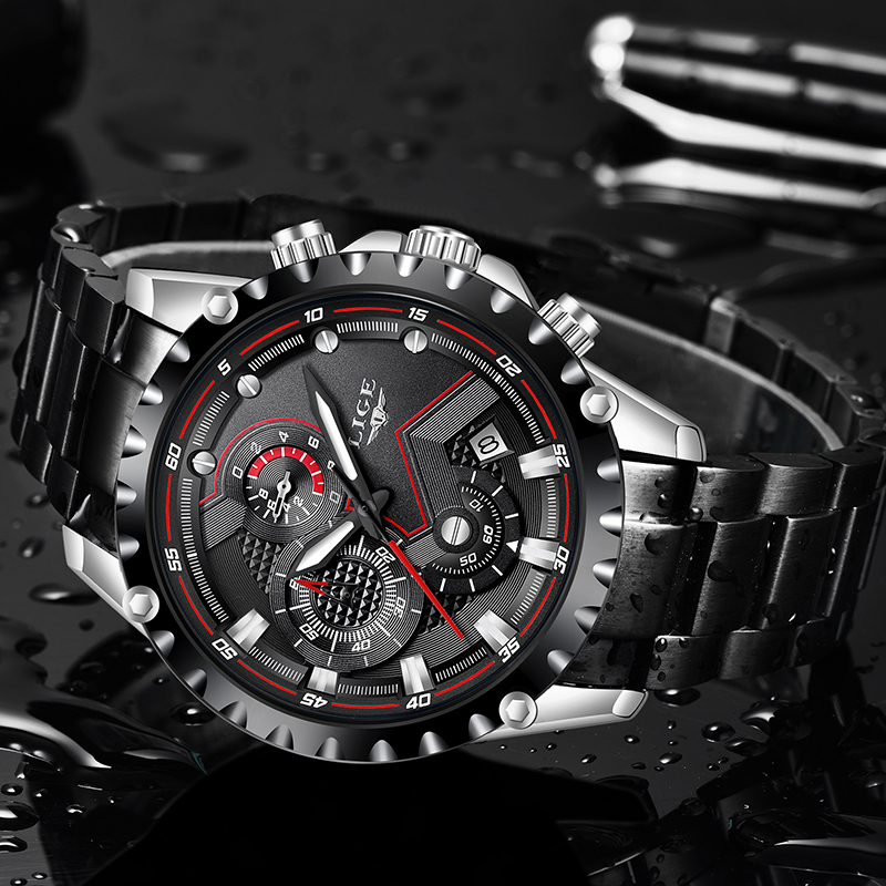 LIGE Top Marke Luxus Herren Mo – Luxury Watch All Brands Bewertung und Preis