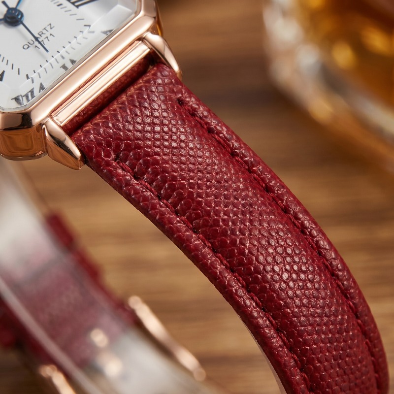 Modische rechteckige Quarzuhre – Luxury Watch Brand For Women Bewertung und Preis