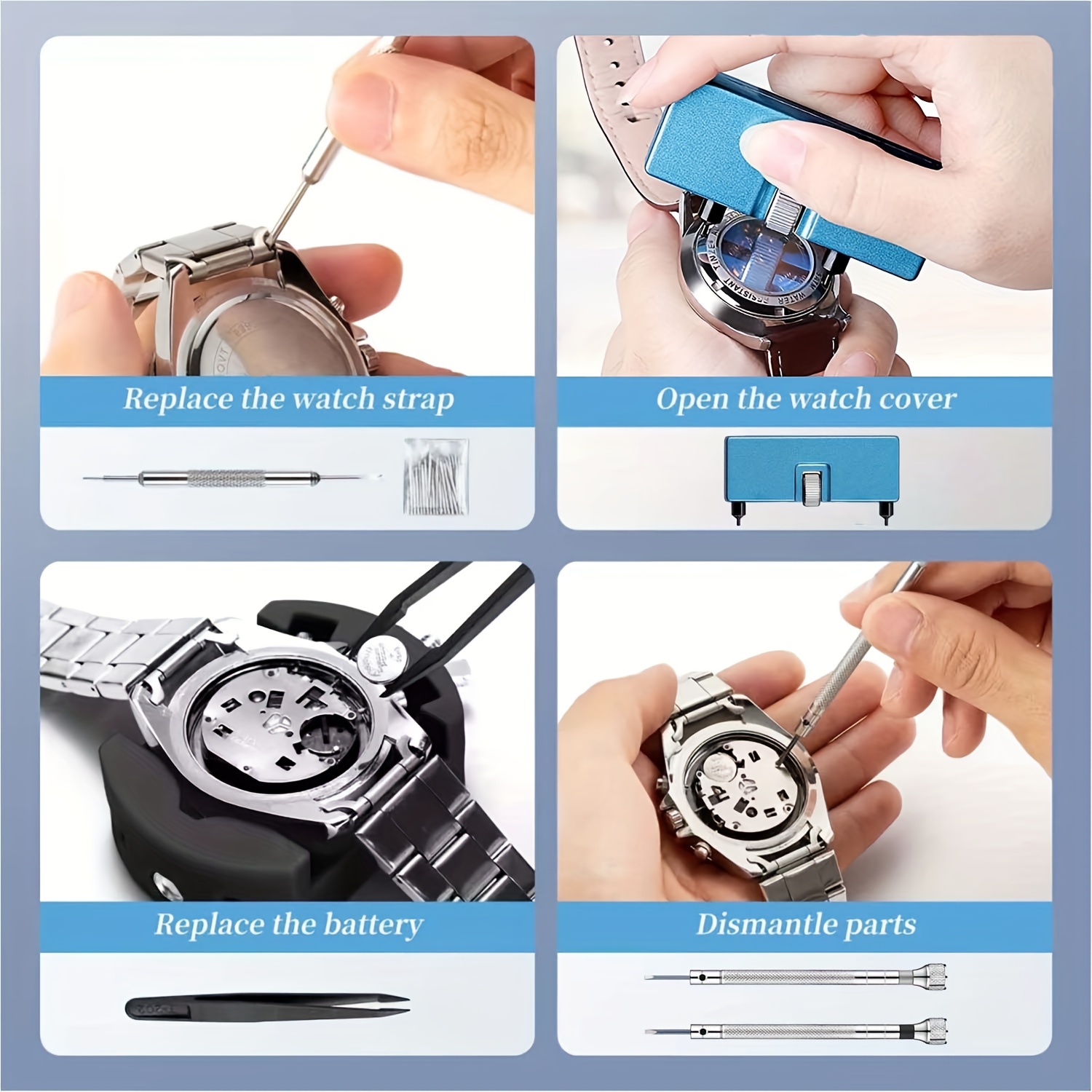 26-teiliges Uhrenreparaturset, – Luxury Watch Cleaning Kit Bewertung und Preis