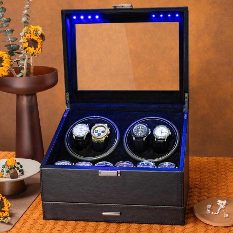 Rotierender Uhrenbeweger für M – Luxury Watch Winder Box Bewertung und Preis