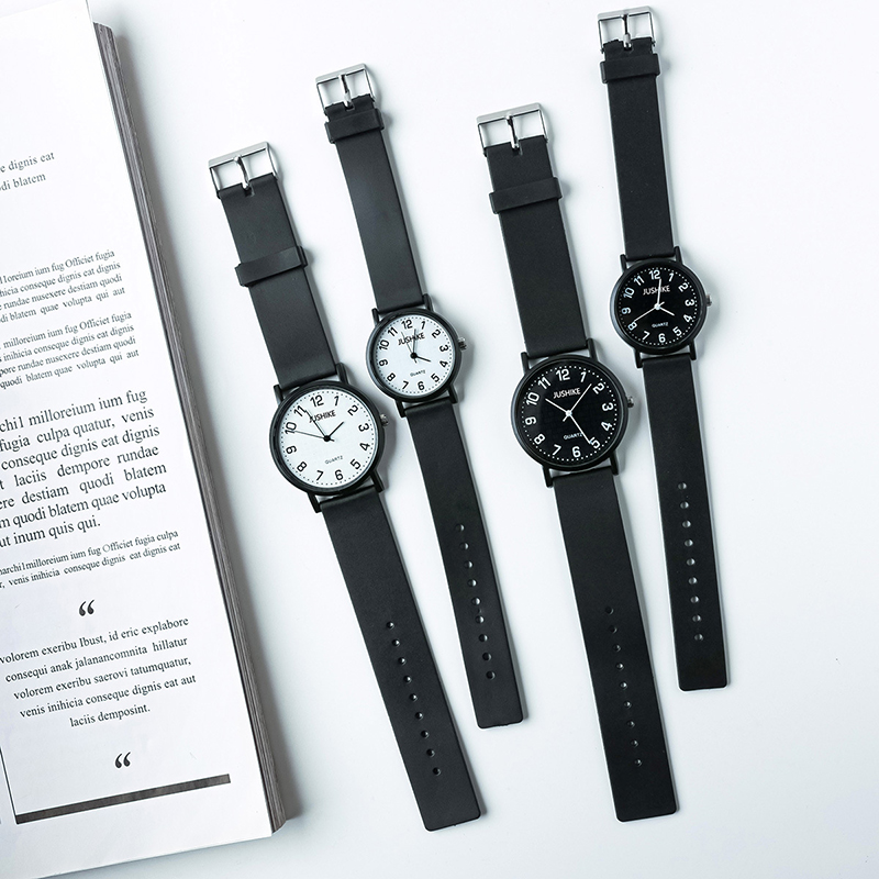 Einfache schwarze Uhr Quarzuhr – Ladies Luxury Watch Bewertung und Preis